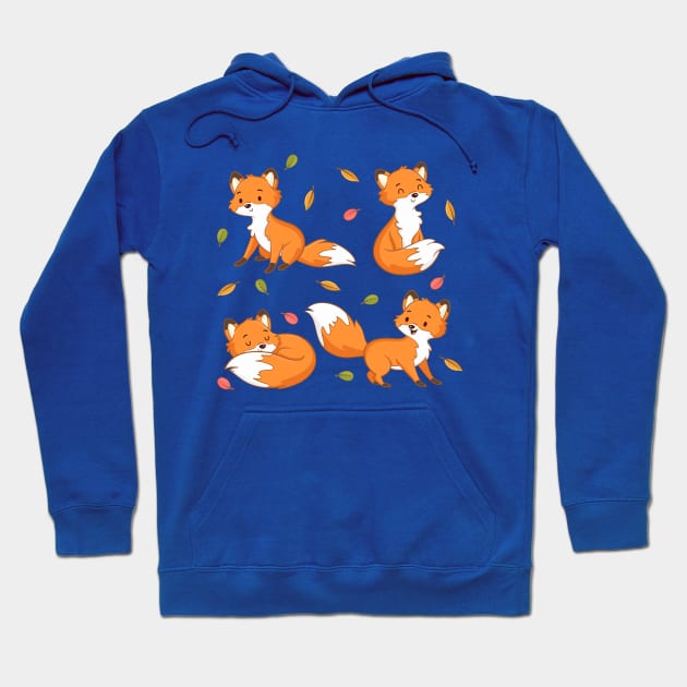 Foxes Hoodie by Mako Design 